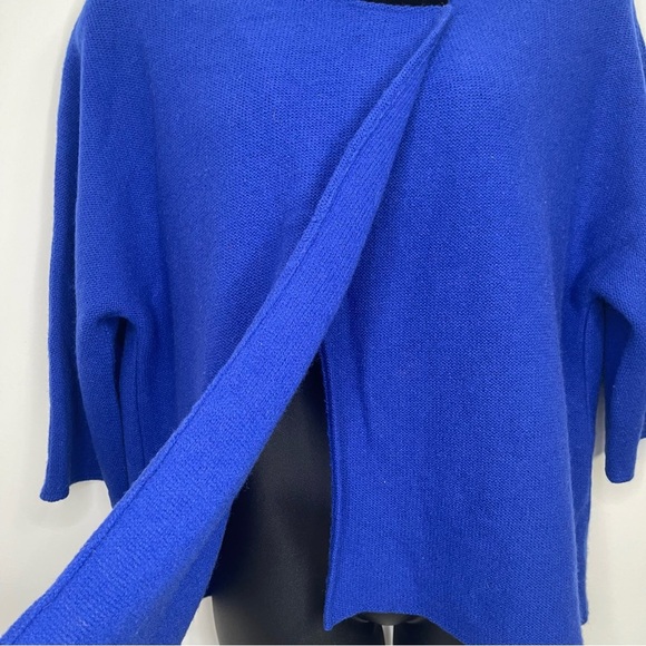 JM Collection Asymmetrical Wool Top Size XL - Picture 2 of 5